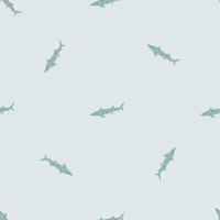 modèle sans couture de requin léopard dans un style scandinave. fond d'animaux marins. illustration vectorielle pour enfants textile drôle. vecteur