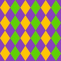 fond transparent mardi gras festival vert jaune violet losange vecteur