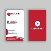 vecteur gratuit de carte de visite verticale