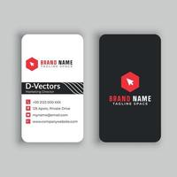 vecteur gratuit de carte de visite verticale