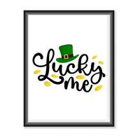 typographie de bonne fête de st.patric sur illustration vectorielle fond blanc. illustration vectorielle de joyeux saint patrick. vecteur