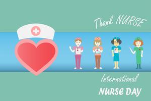 Journée internationale des infirmières le mois de mai de chaque année design by vector in tonality tone concept