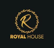 création du logo de la maison royale vecteur