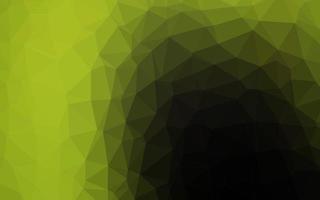 modèle de mosaïque de triangle de vecteur vert foncé, jaune.