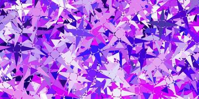 fond de vecteur violet clair, rose avec des formes polygonales.