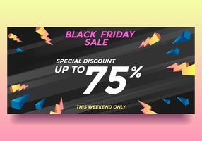 Black Friday Vector Discount vente spéciale bannière