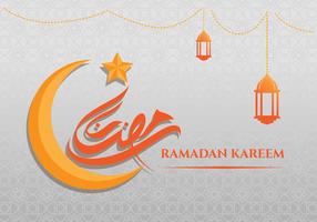 Ramadan Kareem fond de carte de voeux vecteur