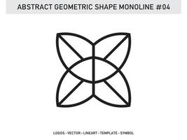 conception de carreaux forme géométrique abstraite vecteur monoline gratuit