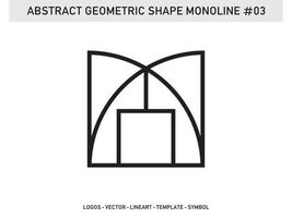 conception de carreaux forme géométrique abstraite vecteur monoline gratuit