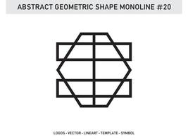 ornement monoline élément géométrique symbole tuile gratuit vecteur