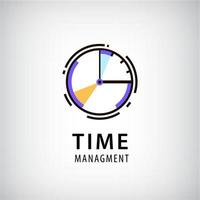 logo de gestion du temps vectoriel