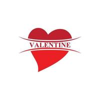 logo de la saint valentin vecteur