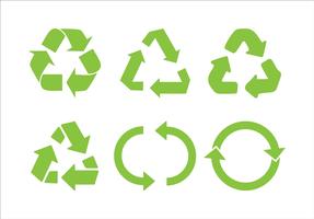 Recycler le vecteur de l&#39;icône. Recycler le recyclage définir illustration symbole - vecteur