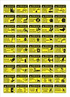Modèles de signalisation turcs, panneau de signalisation de danger, panneau d&#39;interdiction, panneaux de sécurité et de santé au travail, panneau d&#39;avertissement, panneau d&#39;urgence en cas d&#39;incendie. pour autocollants, affiches et autres su vecteur