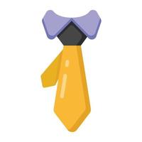 une belle icône de conception de cravate vecteur