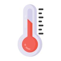 thermomètre de style plat, appareil de mesure de la température vecteur