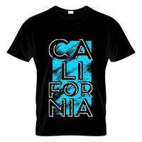 conception graphique de t-shirt de typographie californienne vecteur