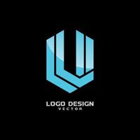 vecteur de conception de logo icône v