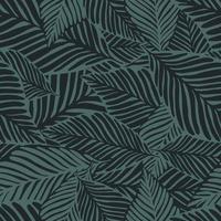 motif tropical abstrait, feuilles de palmier fond floral sans soudure. vecteur