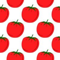 motif de tomate doodle pour la conception de tissu. fond de tomates rouges. légume sain biologique. fond d'écran. vecteur
