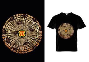 conception de t-shirt pi vecteur