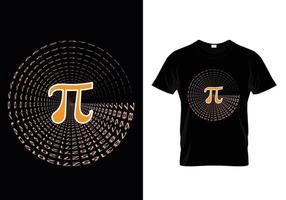 conception de t-shirt pi gratuit vecteur