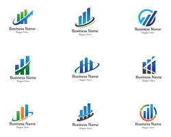 finance logo et symboles vector concept