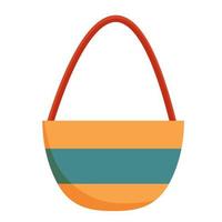 illustration vectorielle d'accessoire de plage de sac isolé sur fond blanc dans un style plat de dessin animé. vecteur