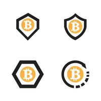 illustration de logo bitcoin vecteur