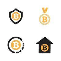 illustration de logo bitcoin vecteur