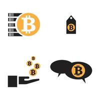 illustration de logo bitcoin vecteur