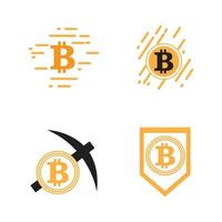 illustration de logo bitcoin vecteur