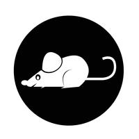 icône de rat de souris vecteur