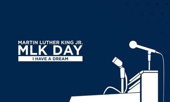 Martin Luther King jr. fond de jour. vecteur