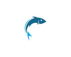 Modèle de logo de poisson vecteur