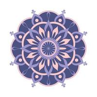 ornement de mandala symétrique de vecteur. motif multicolore rond. joli imprimé fleuri. vecteur