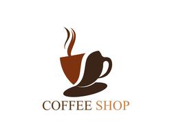 Modèle de logo de tasse de café