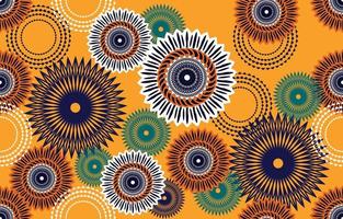 tissu abstrait ethnique. modèle sans couture dans le vecteur de motifs floraux kitenge d'impression de cire tribale et africaine. ornement d'art géométrique aztèque.design pour tapis, papier peint, vêtements, emballage, tissu, couverture, robe