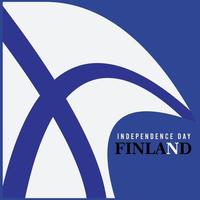 joyeux jour de l'indépendance de la finlande. modèle, arrière-plan. illustration vectorielle vecteur