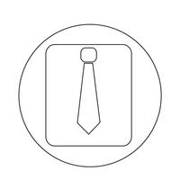 icône de cravate vecteur