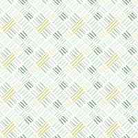 lignes diagonales jaunes, bleues et vertes isolées. motif de tiret abstrait sans soudure sur fond blanc. vecteur