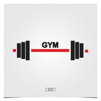 logo de gym modèle élégant premium vecteur eps 10