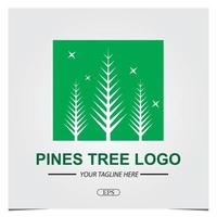 pins arbre logo premium modèle élégant vecteur eps 10