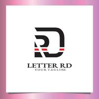 lettre rd logo premium modèle élégant vecteur eps 10