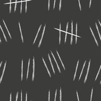 le pointage marque les lignes de bâtons de mur contre le modèle sans couture. comptage des signes craie sur fond noir. illustration vectorielle vecteur