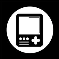 Icône de la console de jeu portable vecteur