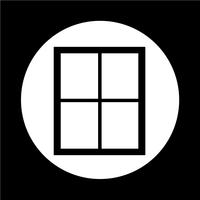 icône de la fenêtre vecteur