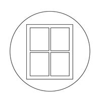 icône de la fenêtre vecteur