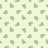 modèle sans couture de feuille de monstera avec imprimé tropical dessiné à la main. fond de nature moderne. illustration vectorielle pour textile saisonnier. vecteur