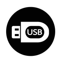 icône usb vecteur